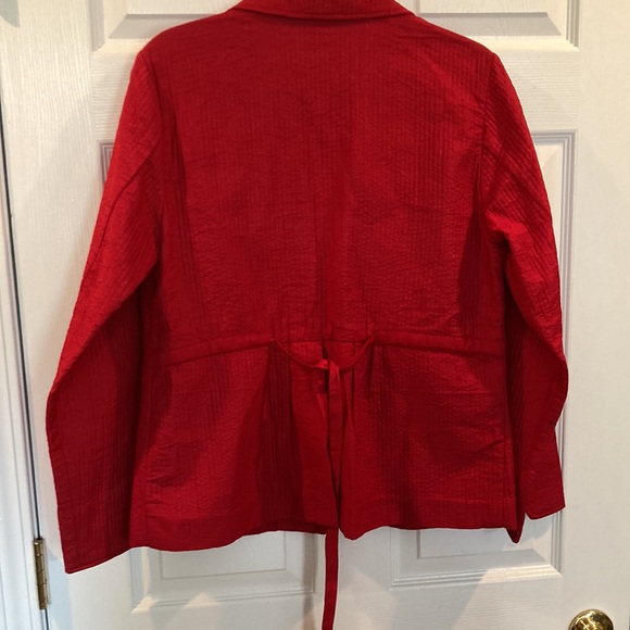 Coldwater Creek Red Jacket Sz 12 - Picture 7 of 14